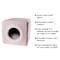 Pet Adobe Indoor Cat Pet Bed Cave, Enclosed Cavern with Removable Cushion Pad for Cats/Small Animals, Pink 650334CGD - alternate 3